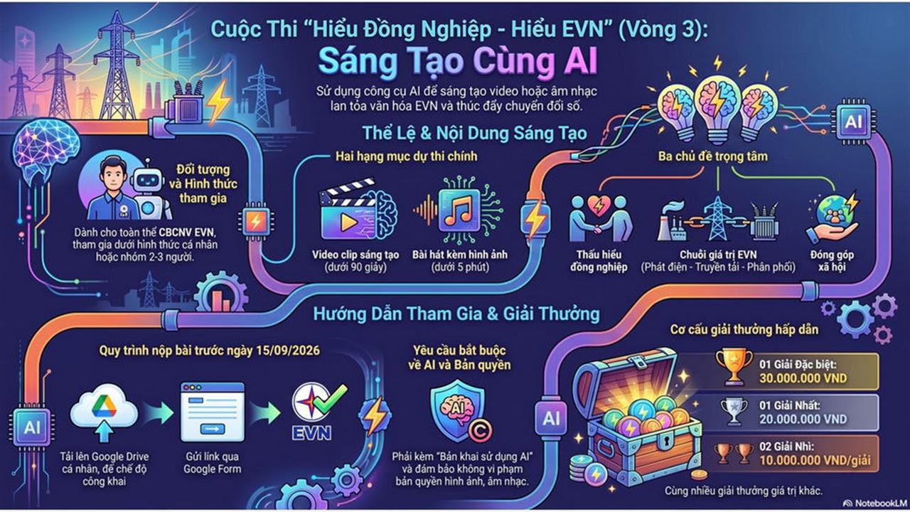 Thông báo: Tổ chức Vòng 3 Cuộc thi “Hiểu đồng nghiệp - Hiểu EVN”