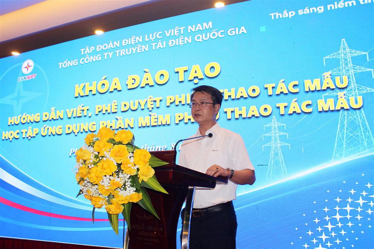EVNNPT tổ chức khóa đào tạo hướng dẫn viết, phê duyệt phiếu thao tác mẫu và ứng dụng phần mềm phiếu thao tác mẫu của PTC1