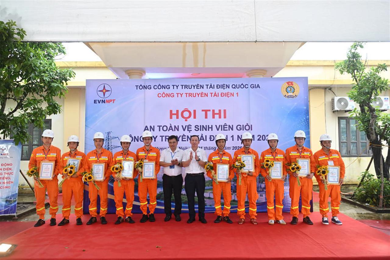 PTC1 tổ chức thành công Hội thi An toàn vệ sinh viên giỏi năm 2026